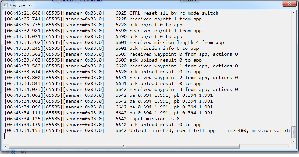 uploadwaypointsLog